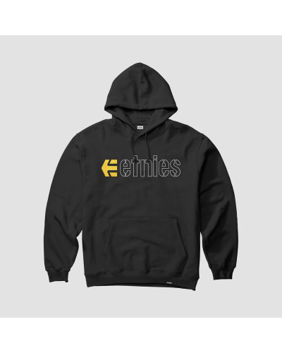 Sudadera Etnies Ecorp black white yellow