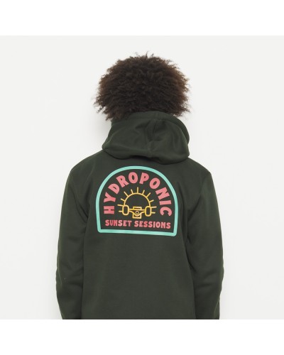 Sudadera cremallera Hydroponic Sunset dark green