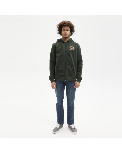 Sudadera cremallera Hydroponic Sunset dark green