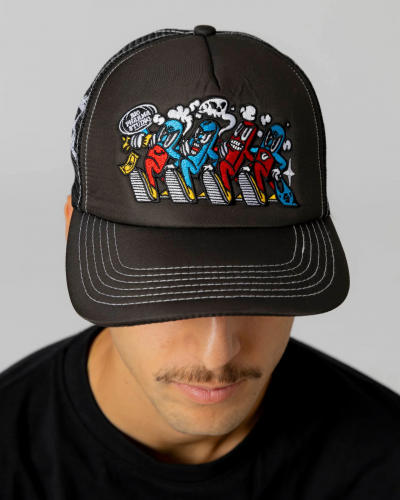 Gorra trucker Jacker Big Pharma black