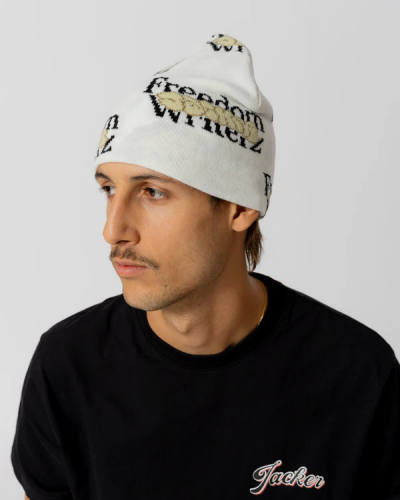 Gorro invierno Jacker Freedom Writerz beige