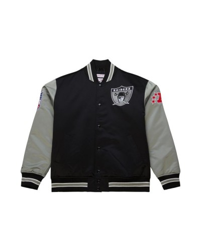 Chaqueta Mitchell & Ness Oakland Raiders Primetime heavyweight black silver