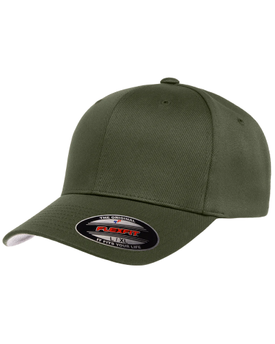 Gorra curva cerrada Flexfit olive