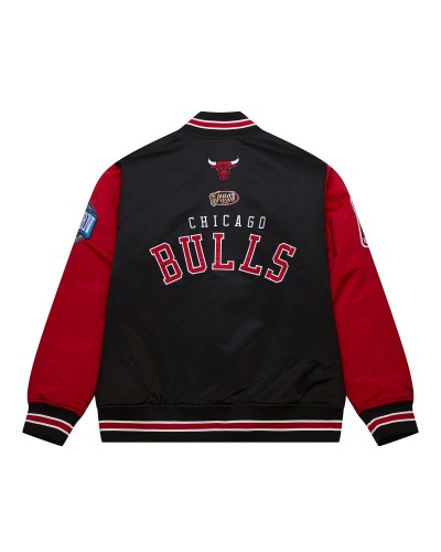 Chaqueta Mitchell & Ness Chicago Bulls Primetime heavyweight black red