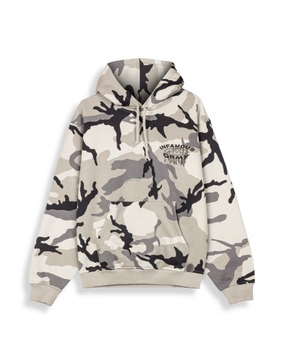 Sudadera capucha Grimey Follow the Dollar white camo