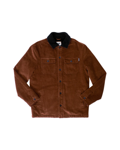 Chaqueta sobrecamisa borrego Fallen Light Lamb brown black