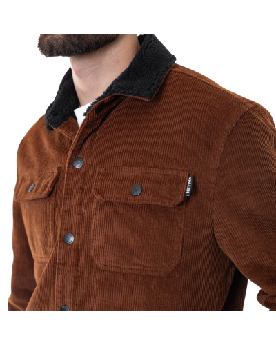 Chaqueta sobrecamisa borrego Fallen Light Lamb brown black