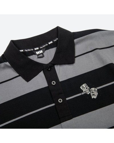 Polo DGK Mindset black grey