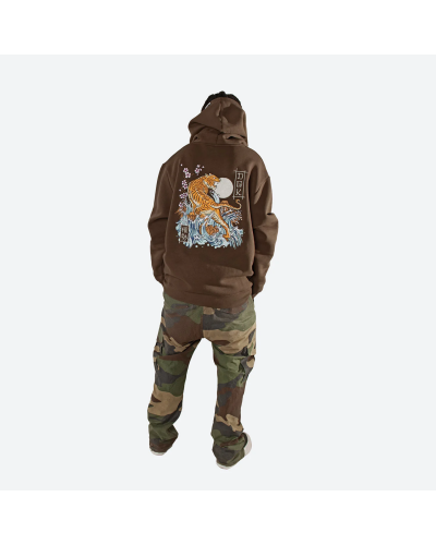 Sudadera capucha DGK Premium Clout brown