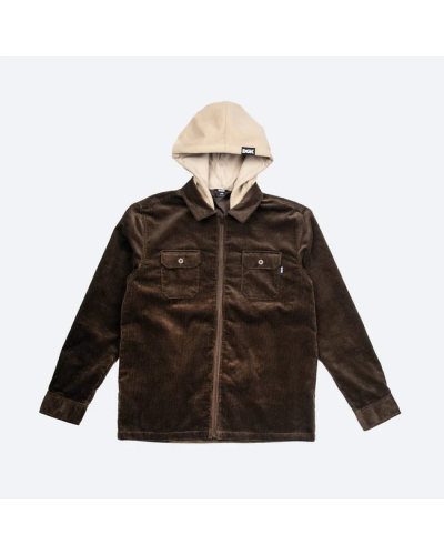 Chaqueta pana capucha DGK Eternity brown