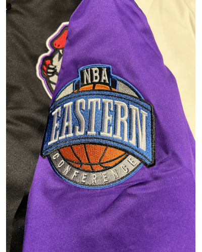 Chaqueta Mitchell & Ness Toronto Raptors Primetime heavyweight black purple