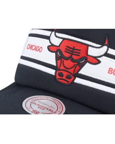 Gorra trucker Mitchell & Ness Chicago Bulls Sideline black white red