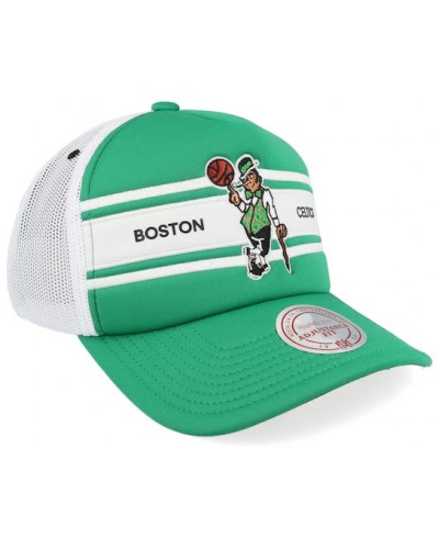 Gorra trucker Mitchell & Ness Celtics Sideline green white