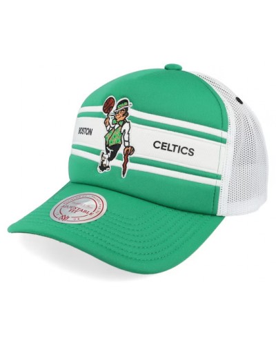 Gorra trucker Mitchell & Ness Celtics Sideline green white