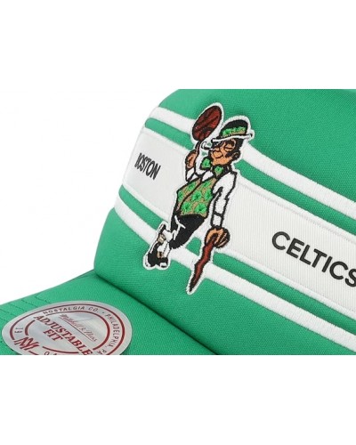 Gorra trucker Mitchell & Ness Celtics Sideline green white