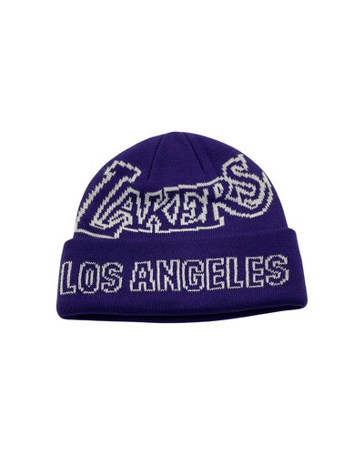 Gorro invierno Mitchell and Ness K.O. Los angeles Lakers purple