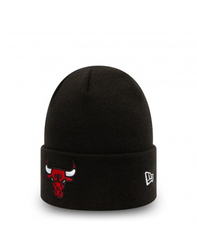 Gorro de lana negra New Era Essential Chicago Bulls