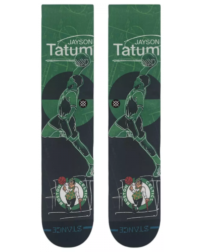 Calcetines Stance Pasted Tatum Boston Celtics black green