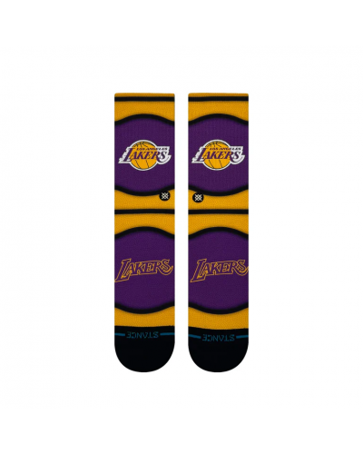 Calcetines Stance Los Angeles Lakers Mini Ball purple gold