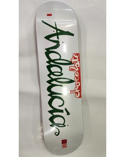 Tabla skateboard Edición Limitada Chocolate skateboards ANDALUCIA white green