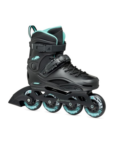 Patines freeskate RB 80 W black light blue