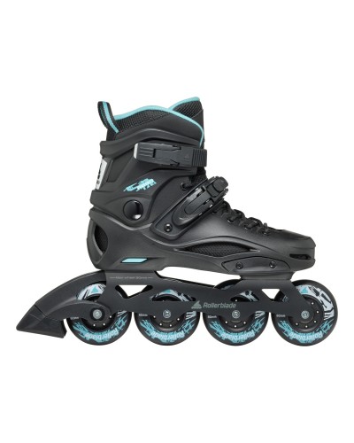 Patines freeskate RB 80 W black light blue