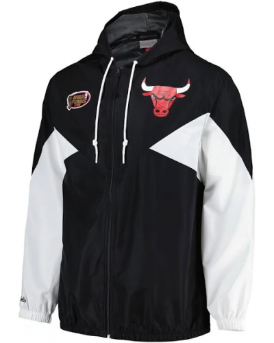 Chaqueta cortavientos Mitchell & Ness Chicago Bulls Ultimate lightweight Vintage Logo black