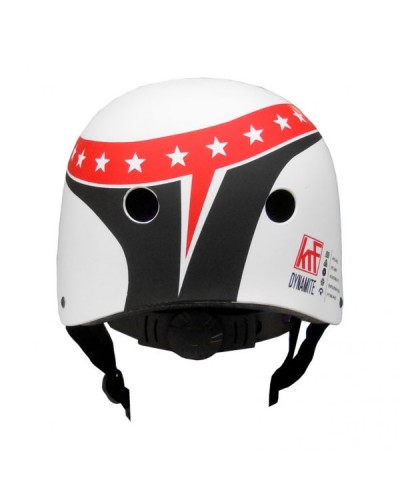 Casco patinaje KRF Dynamite white red