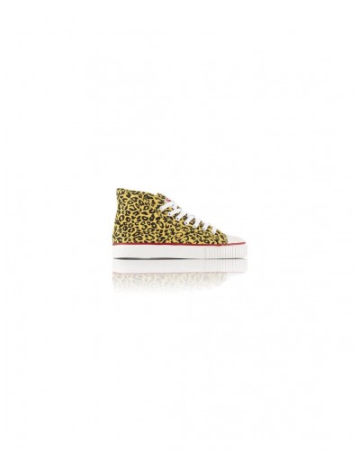 Botines chica Warrior X Obey leopard