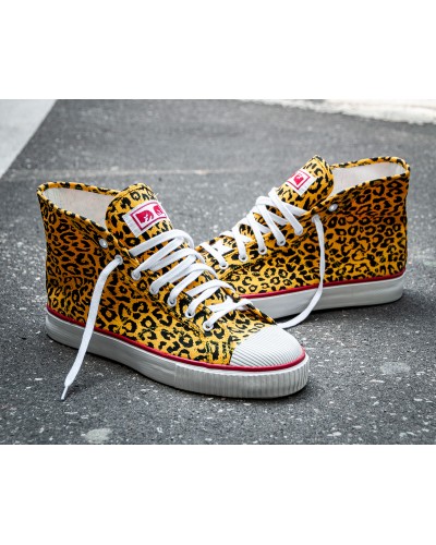 Botines chica Warrior X Obey leopard