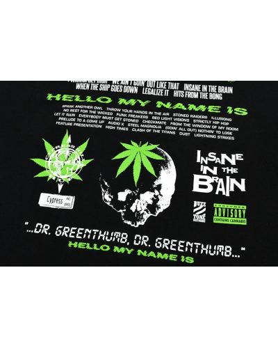 Camiseta HUF X Cypress Hill Dr. Greenthumb black