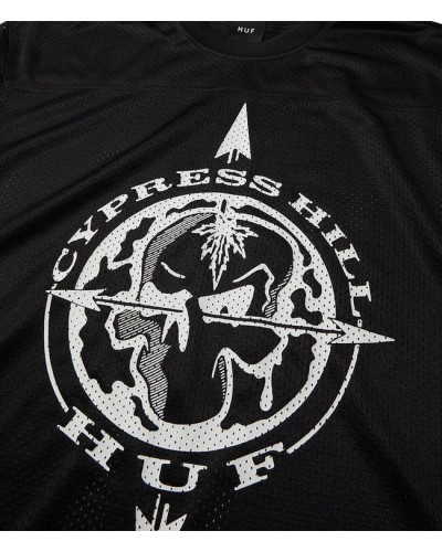 Camiseta mesh fútbol americano HUF X Cypress Hill black