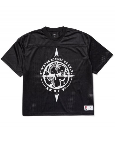 Camiseta mesh fútbol americano HUF X Cypress Hill black