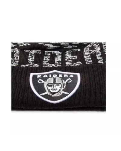 Gorro New Era pom pom Las Vegas Raiders Negro