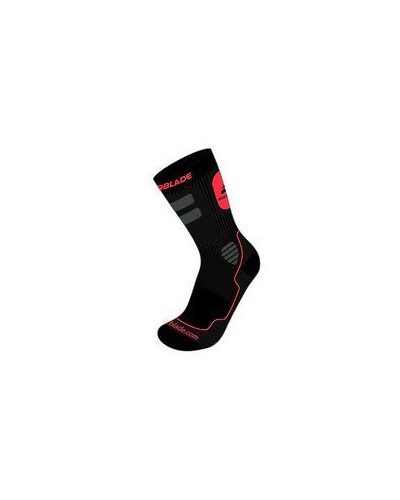 Calcetines Patinaje "High Performance" Negro/rojo