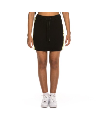 Minifalda chica GRIMEY "Steamy Blacktop" black / lime