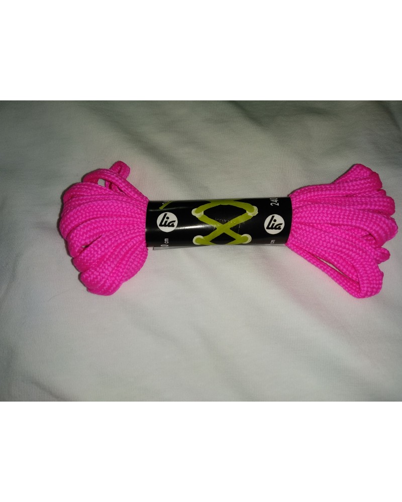 Cordones patines 240 cms (Rosa fluor)