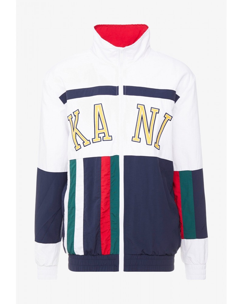 Trackjacket KARL KANI (white / yellow / navy)