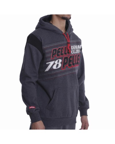 Sudadera Pelle Pelle "Upwards" grey / black / red