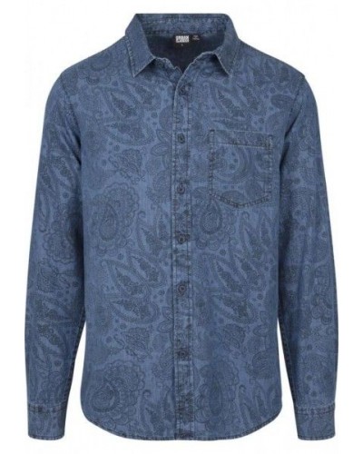 Camisa URBAN CLASSICS "2022" paisley denim