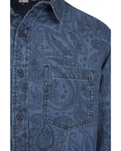 Camisa URBAN CLASSICS "2022" paisley denim