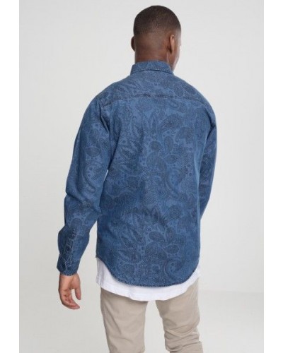 Camisa URBAN CLASSICS "2022" paisley denim