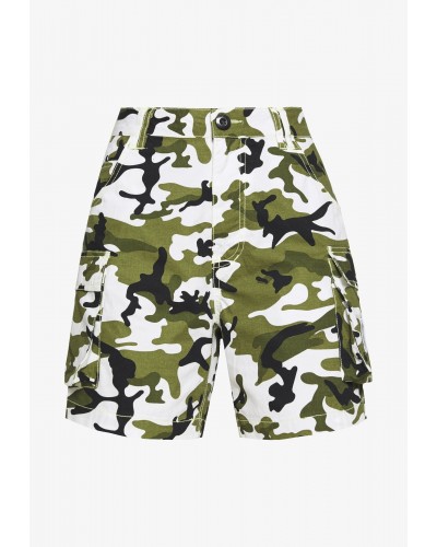 Shorts chica KARL KANI "Camo green" denim