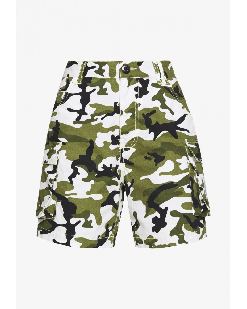 Shorts chica KARL KANI "Camo green" denim